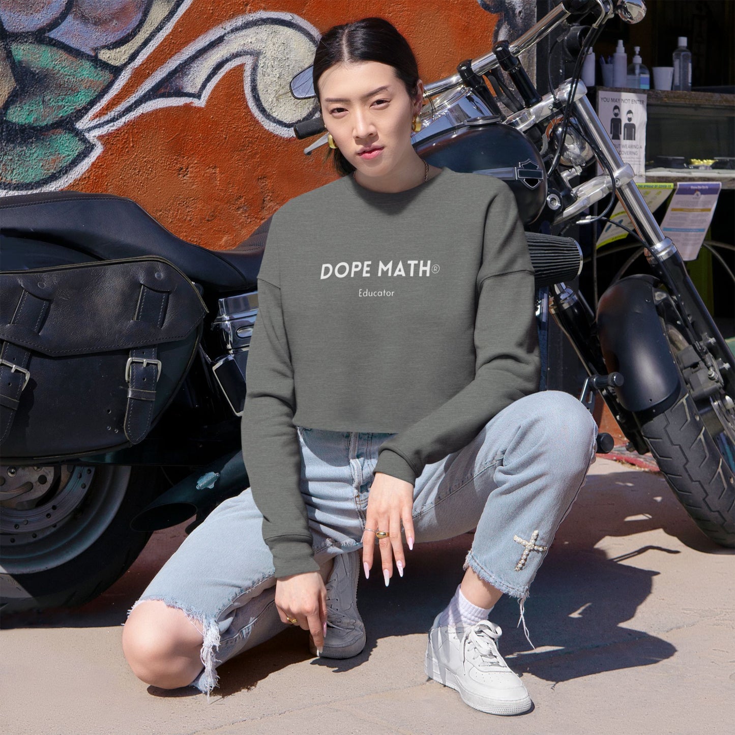 DOPE MATH® Educator Cropped Sweatshirt