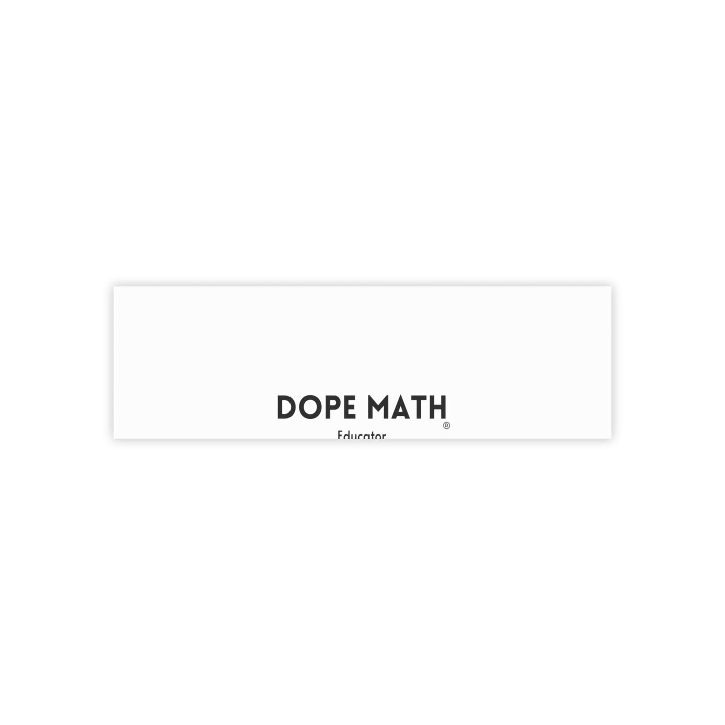 DOPE MATH® Educator Notepad