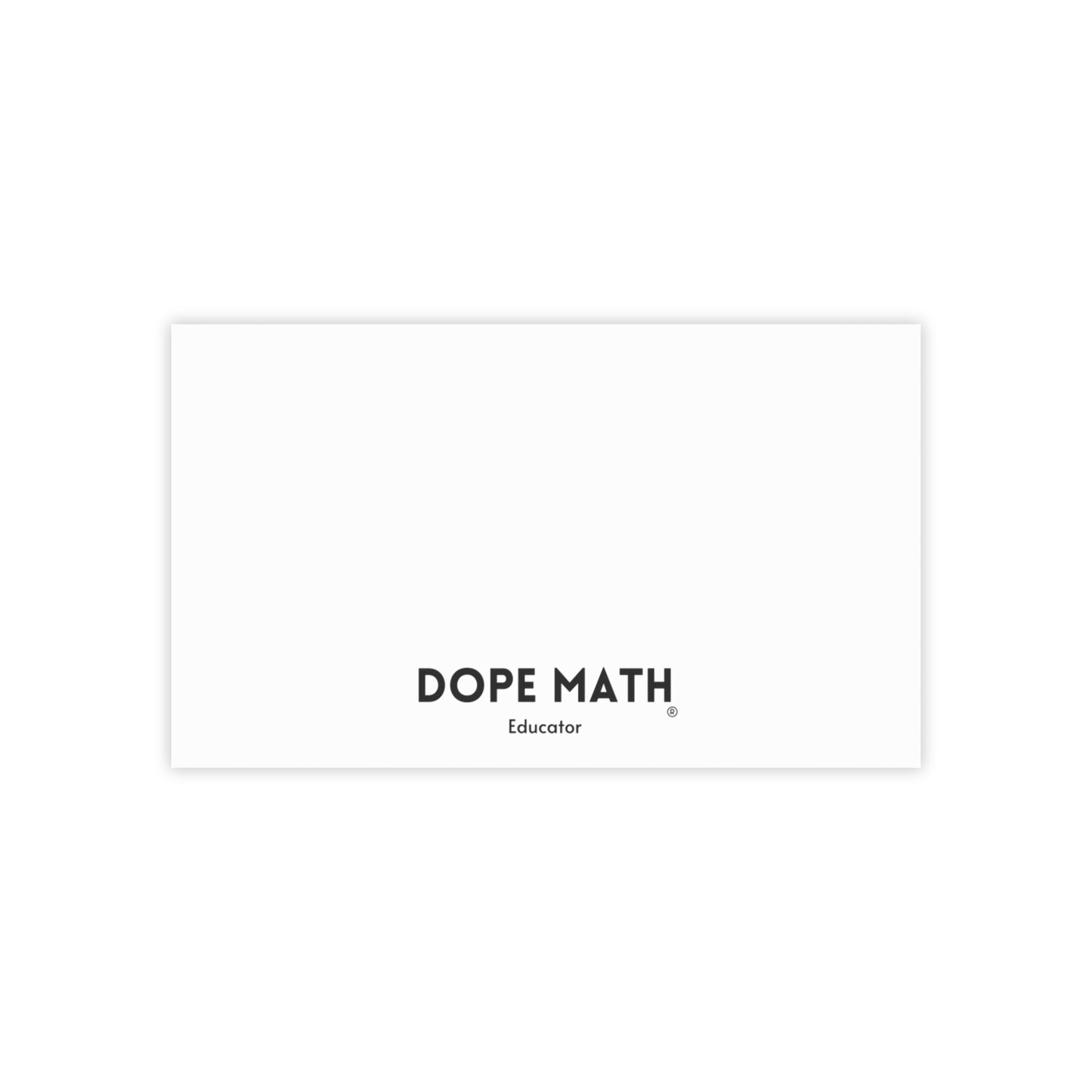 DOPE MATH® Educator Notepad