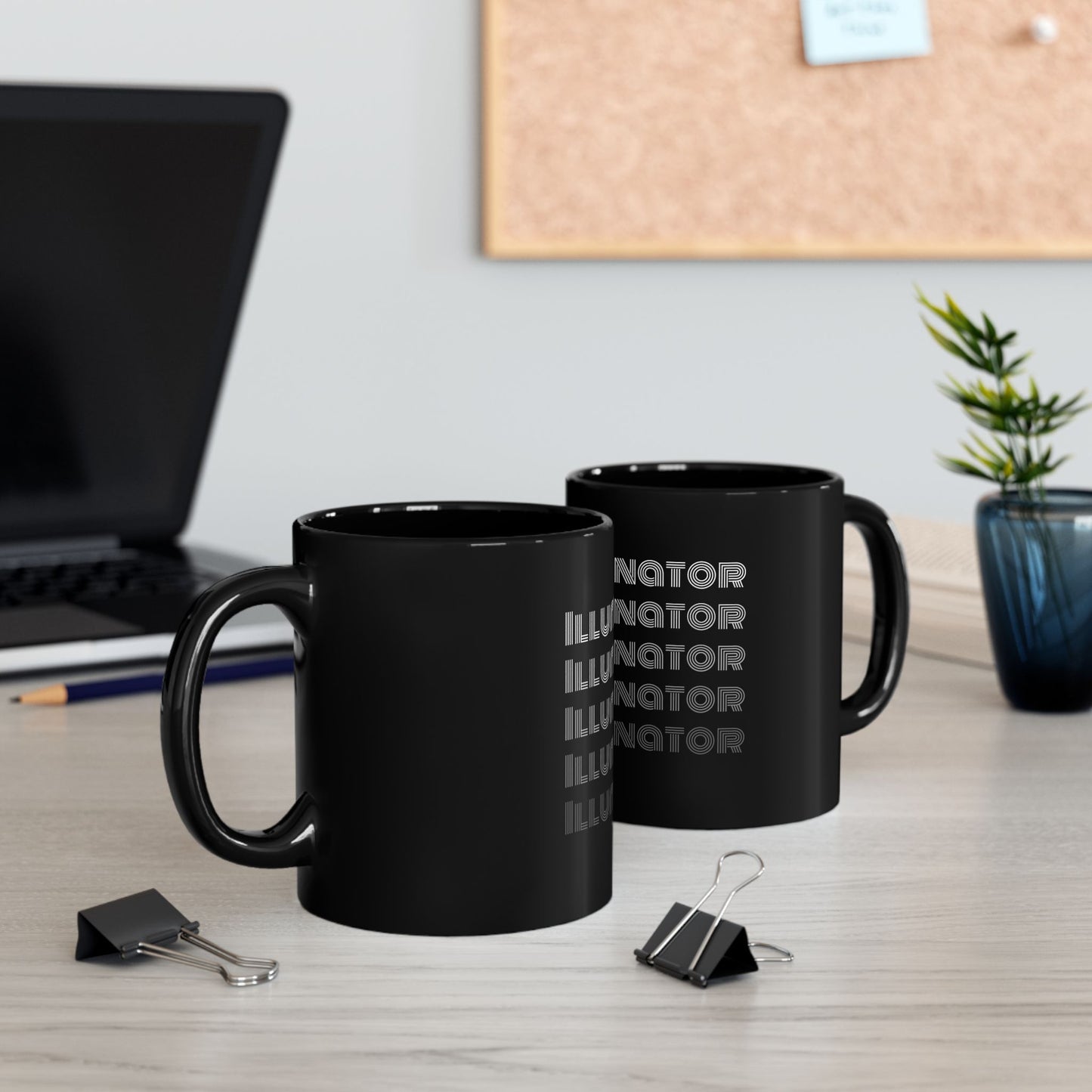 Illuminator Black Mug
