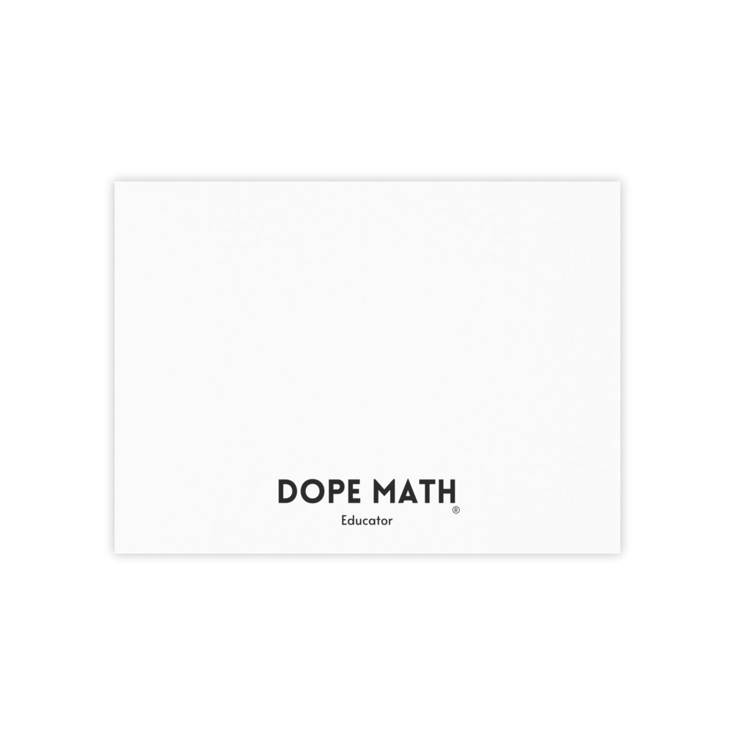 DOPE MATH® Educator Notepad