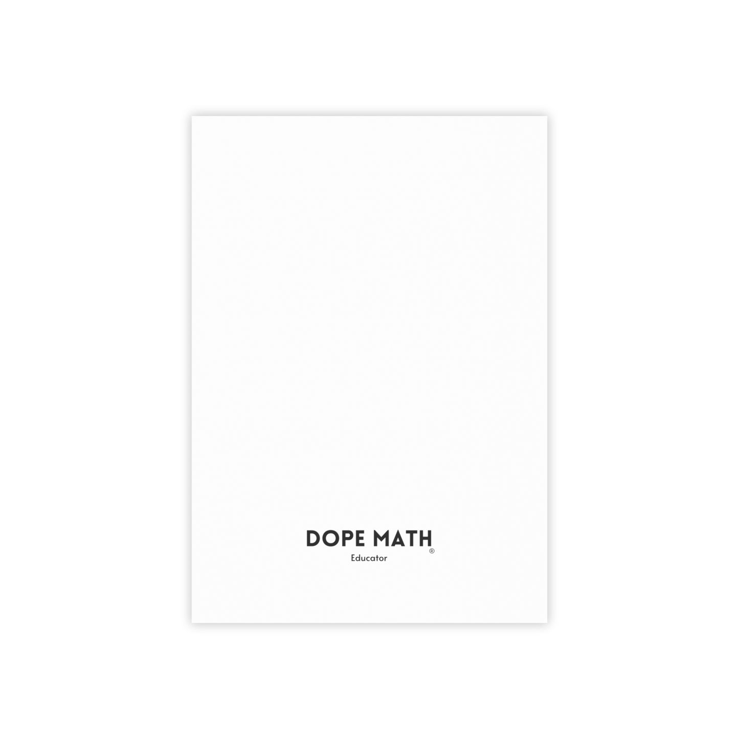 DOPE MATH® Educator Notepad