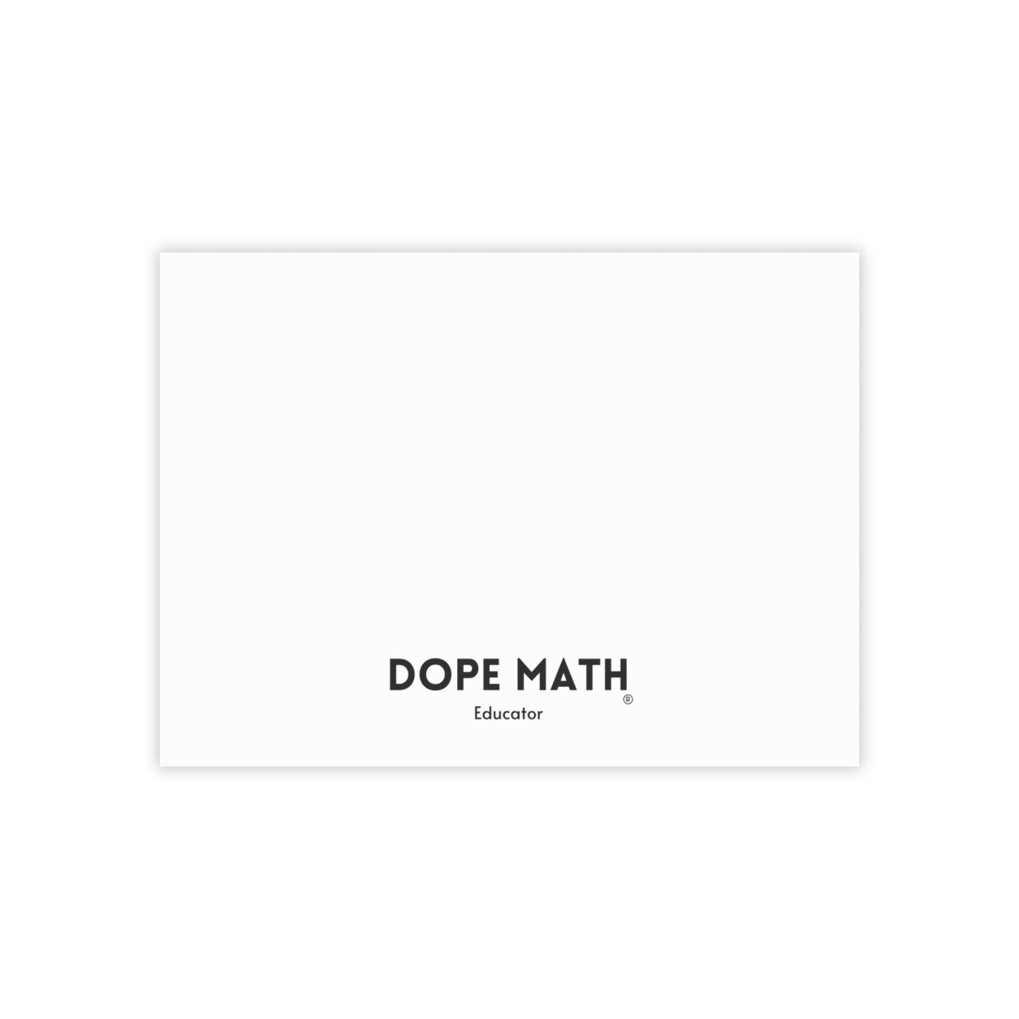 DOPE MATH® Educator Notepad