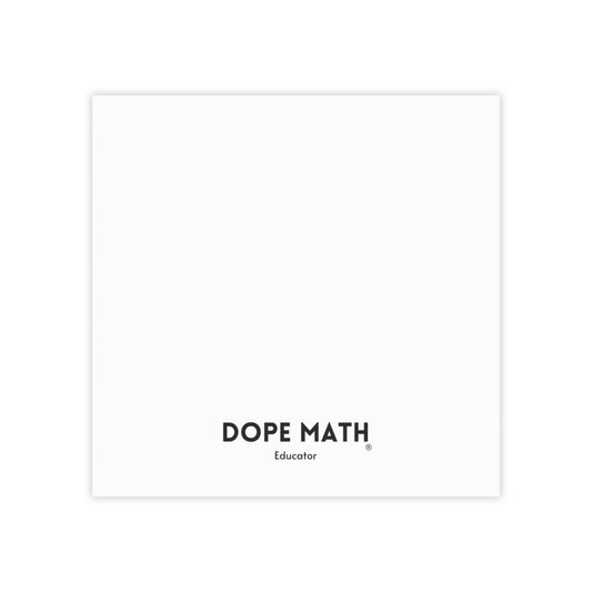 DOPE MATH® Educator Notepad