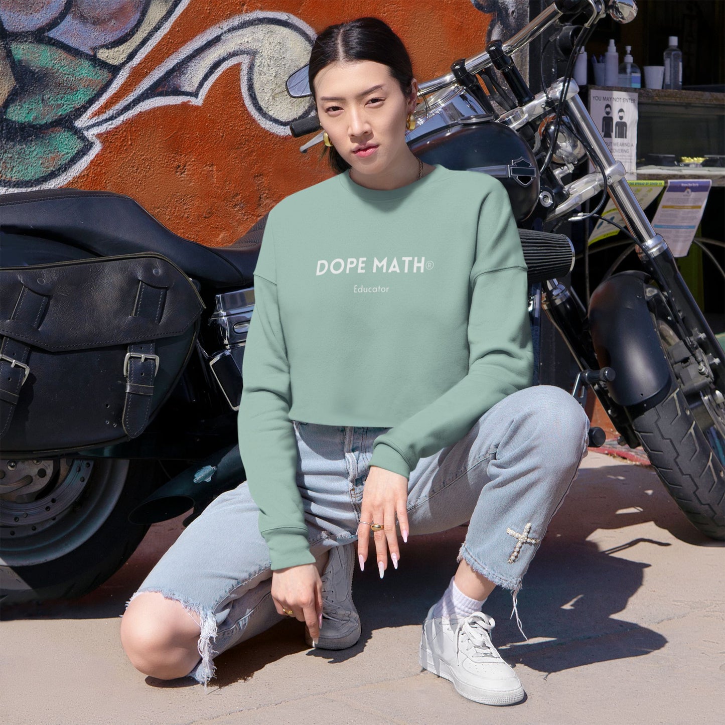 DOPE MATH® Educator Cropped Sweatshirt
