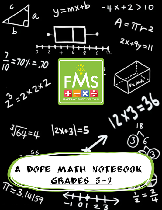 Blackout - Math Mindset: Grades 3 - 9 Dope Math Notebook