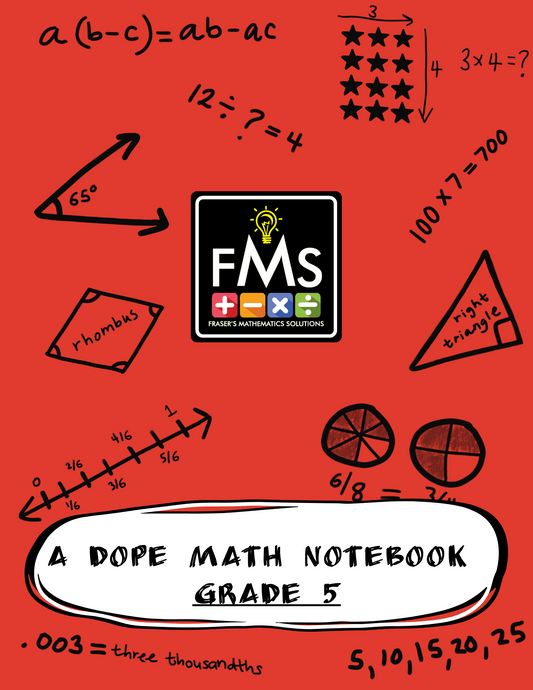 Blaze: Grade 5 - Dope Math Notebook
