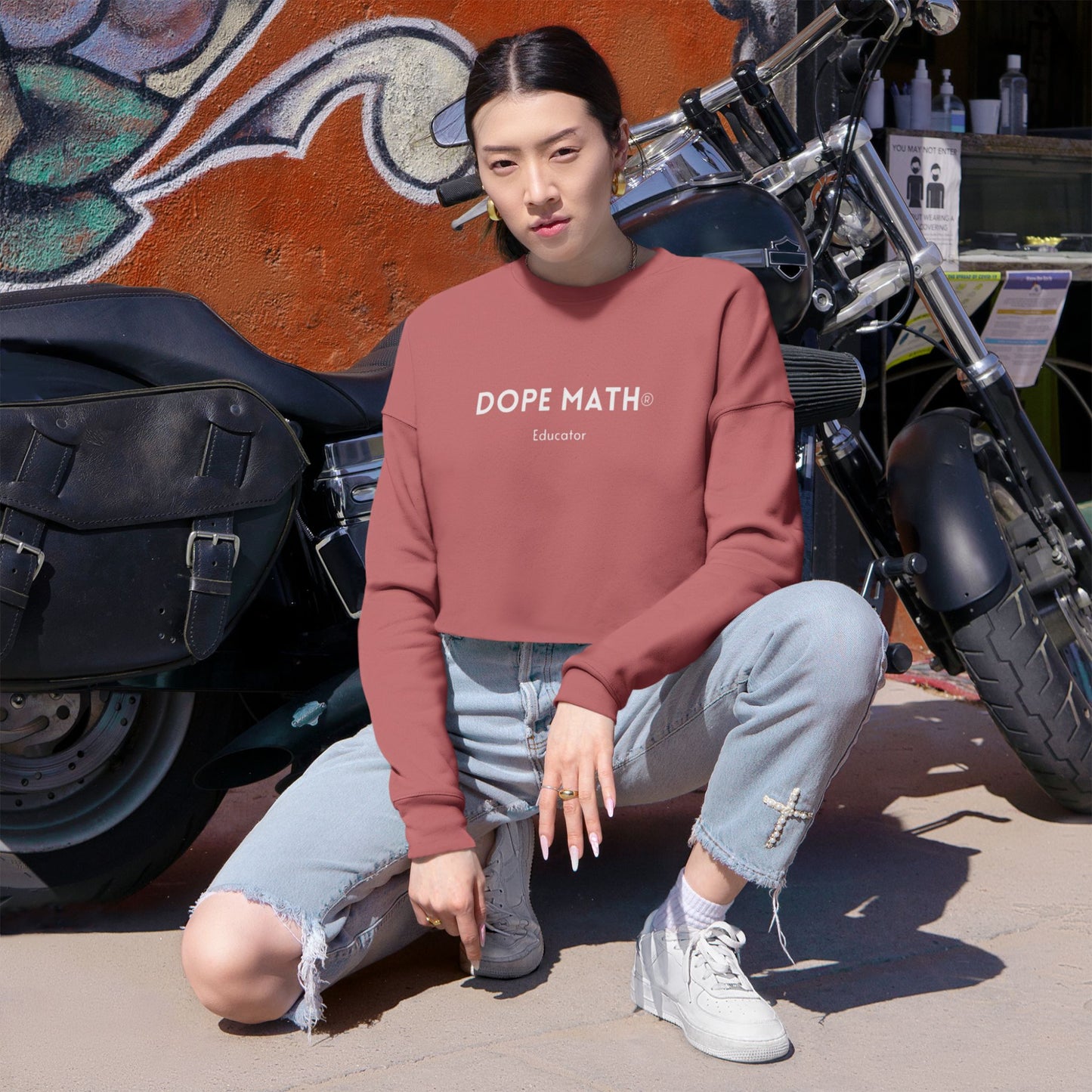 DOPE MATH® Educator Cropped Sweatshirt
