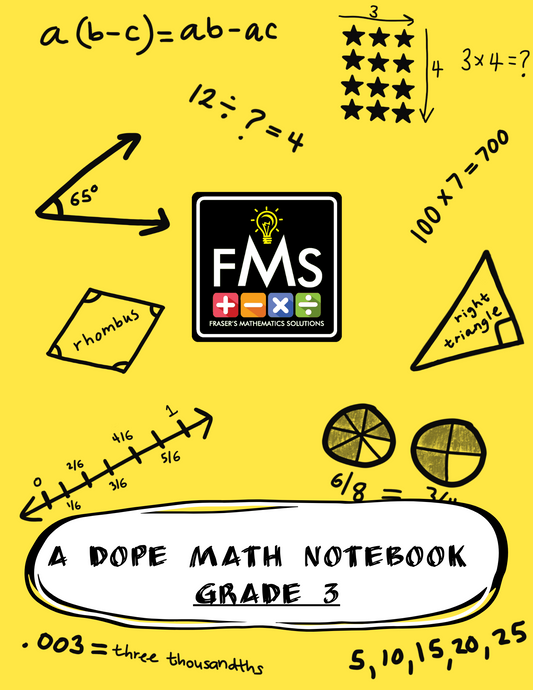 Sunburst: Grade 3 - Dope Math Notebook